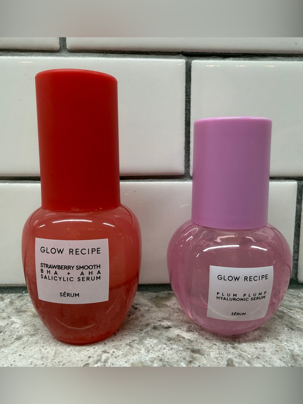 Glow Recipe Serum Duo - Red and Pink Bottles